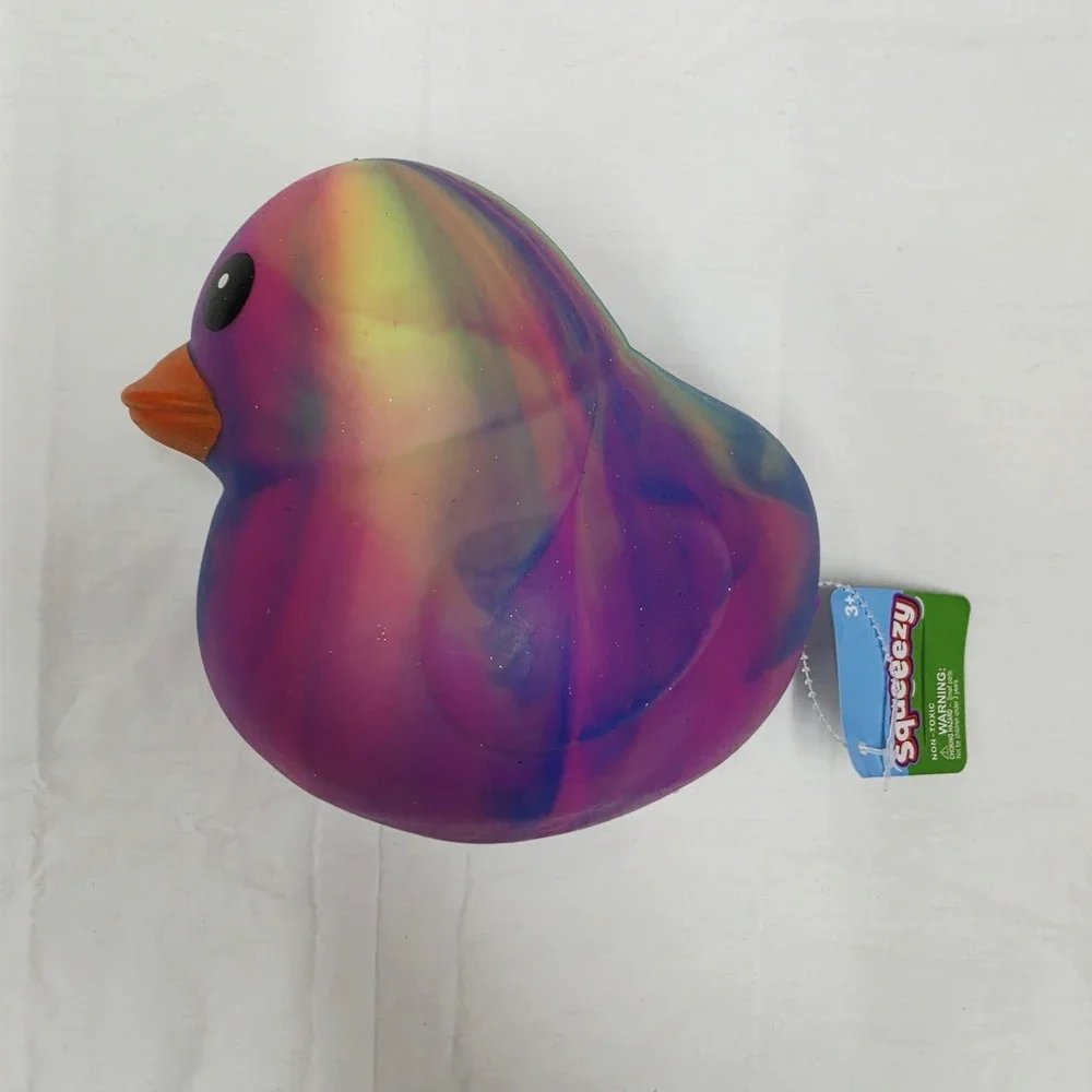 Squeezy Duck Tactile Squeeze Toy Assorted Multicolor 3+ Age 3-11 Years